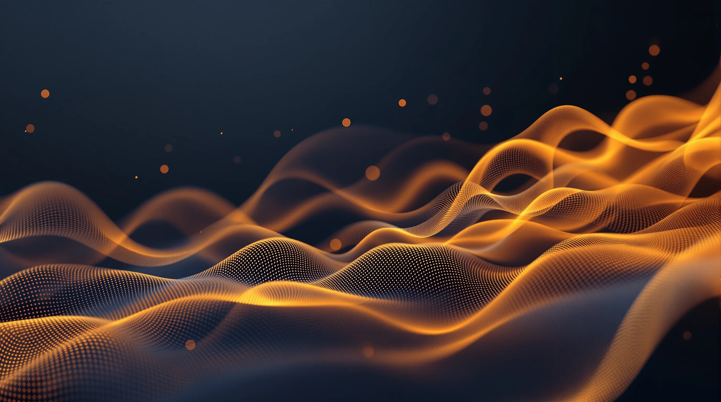 Abstract 3D thermal visualization representing HVAC lead flow system